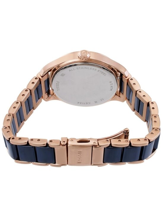 NWT Fossil Gilmore Quartz Navy Dial Ladies Watch